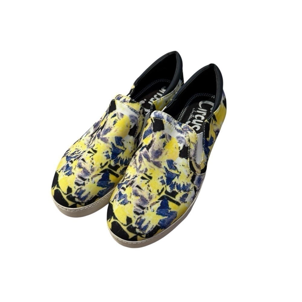 Circus by Sam Edelman Floral Yellow and Blue Sneakers size 9